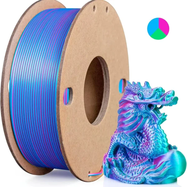 Multicolor 3D Printer Filament 1.75mm PLA 250g