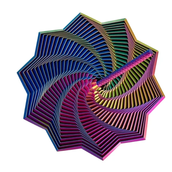 3D Printed Sensory Fidget Star Hexagon Spiral Orb