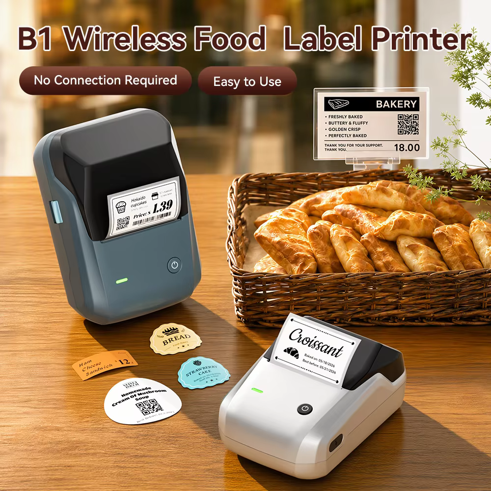 Niimbot B1 Wireless Thermal Label Printer 20-50mm Width