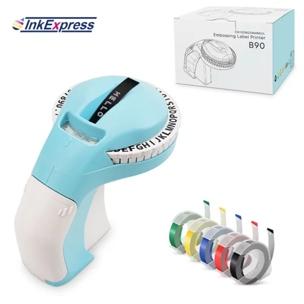 UniPlus B90 Manual 3D Embossing Label Printer 9mm Tape