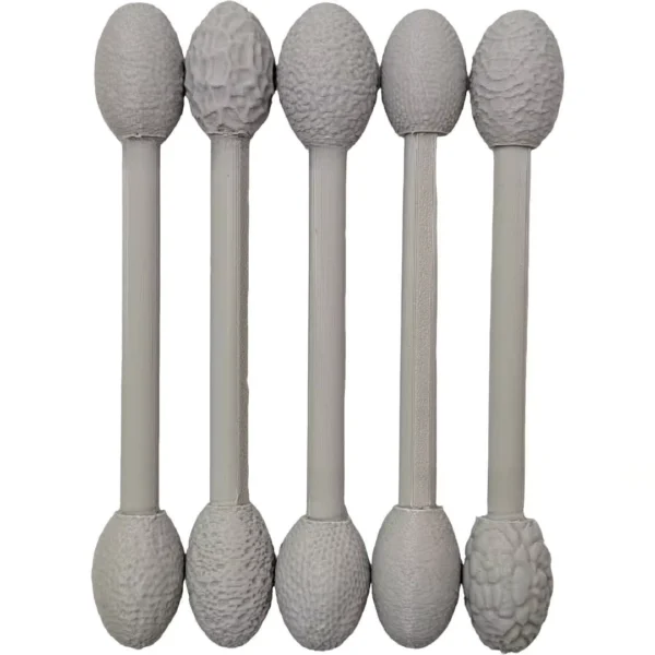 3D Printed Resin Texture Tool Set for Clay Modeling