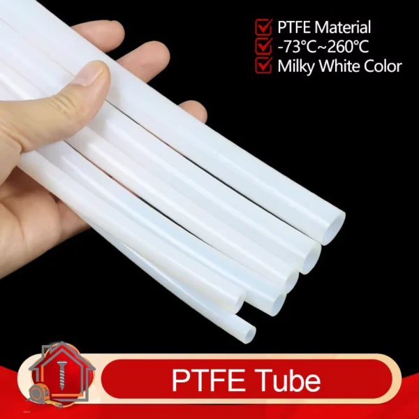 Milk White PTFE Insulated Tube for 3D Printer Extruders
