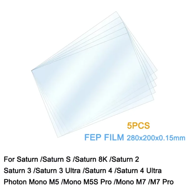 FEP Film 280x200x0.15mm for Anycubic & Elegoo UV 3D Printers