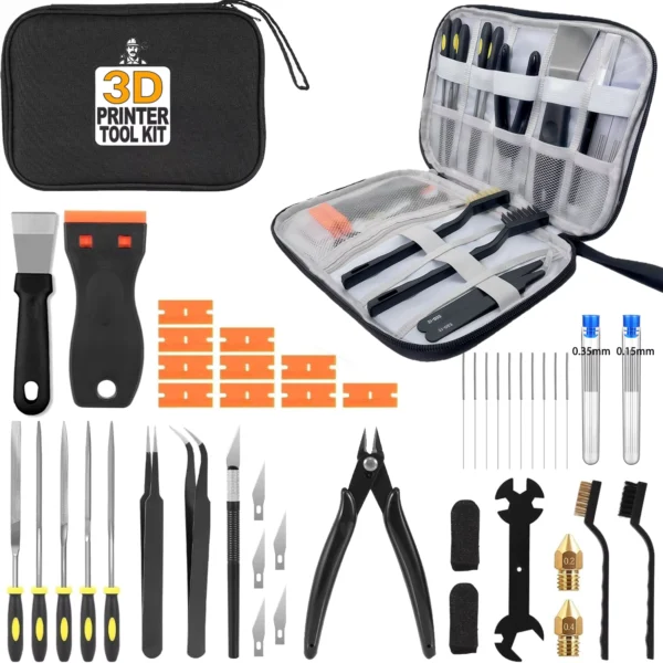 36-Piece 3D Printer Tool Kit with Storage Case