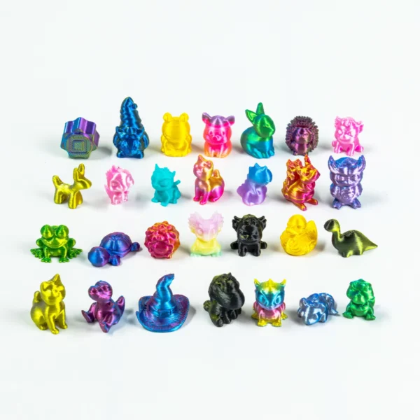 3D Printed Mini Animal Figurines Multi-Pack Assortment