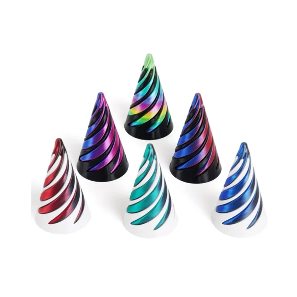 3D Printed Spiral Cone Fidget Toy & Decorative Sculpture