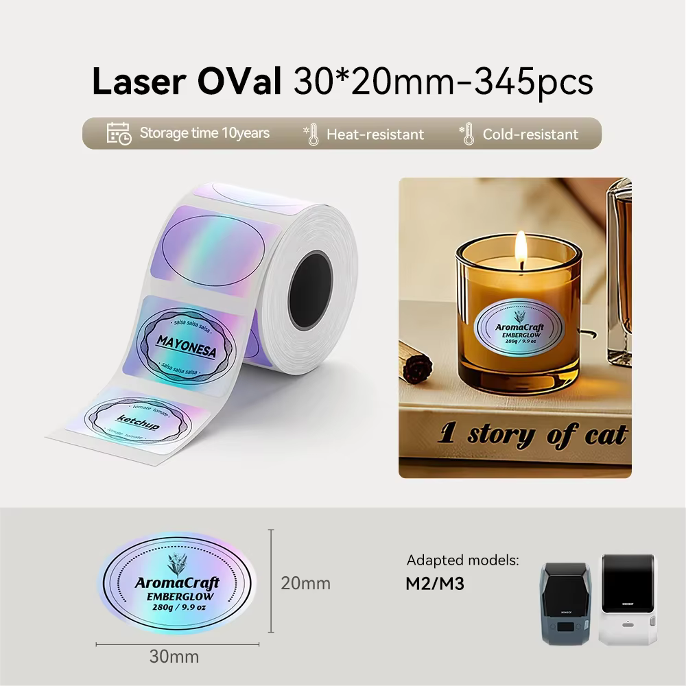 NIIMBOT M2 M3 Laser Silver Thermal Transfer Label Ribbon
