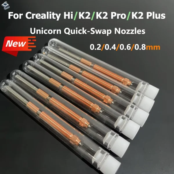 Hotend Nozzle 0.2-0.8mm for Creality K2 Hi 3D Printers