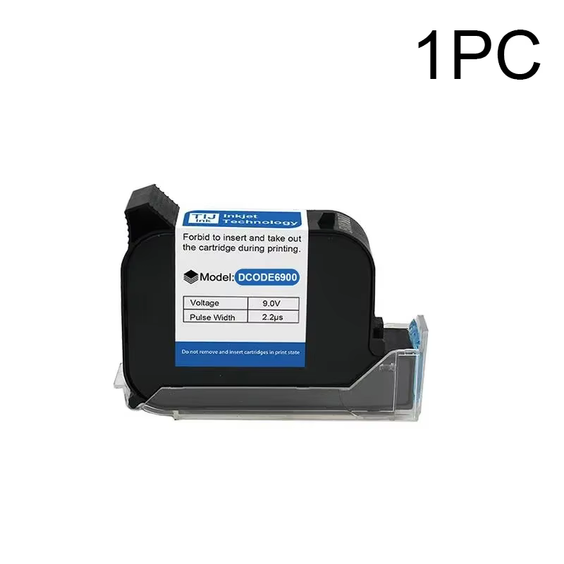 DCODE 6900 12.7mm TIJ Handheld Inkjet Printer Cartridge Black Ink