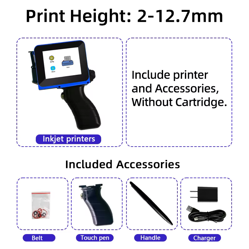 Mini Plus Portable Inkjet Date Printer Coding Machine