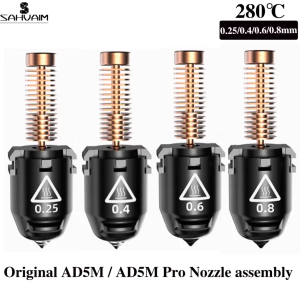 Flashforge Adventurer AD5M Nozzle Kit 0.25-0.8mm