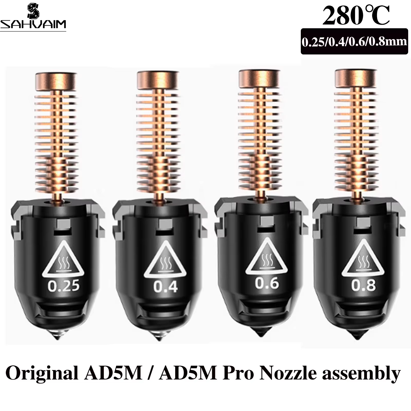 Flashforge Adventurer AD5M Nozzle Kit 0.25-0.8mm