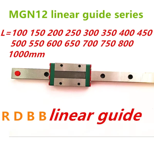 12mm MGN12 Linear Guide Rail with MGN12H or MGN12C Block
