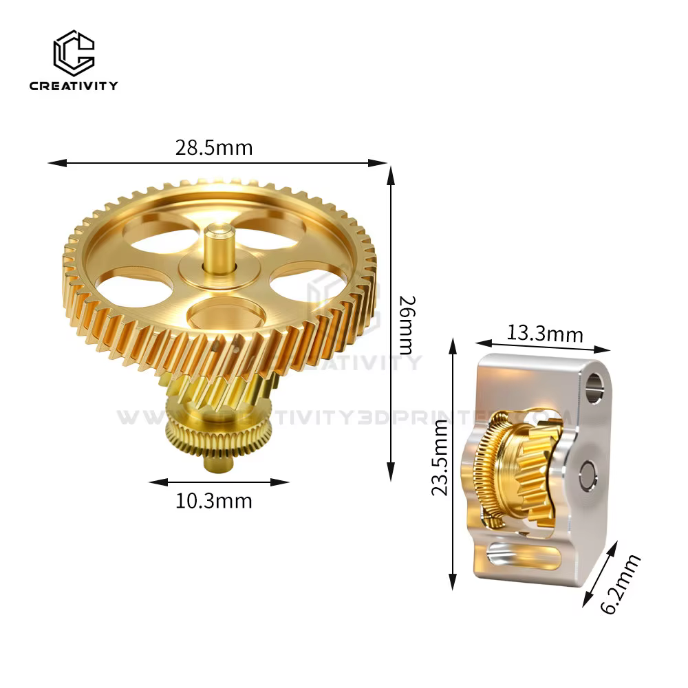 P2S Hardened Steel All-Metal Extruder Gear Kit