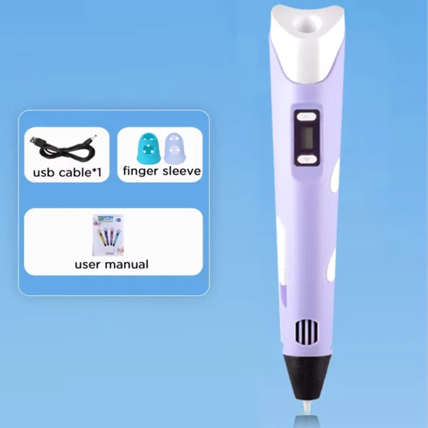 JuniorCare 3D Printing Pen with LCD Screen for Kids