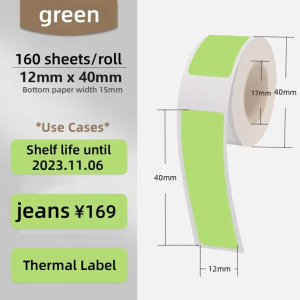 Portable Wireless Mini Label Maker with Paper Roll