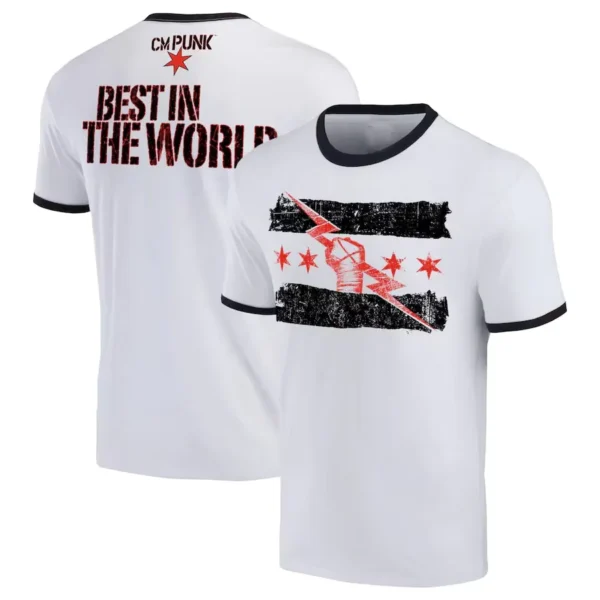 Quick-dry Sports T-shirt with 3D CM Punk Print