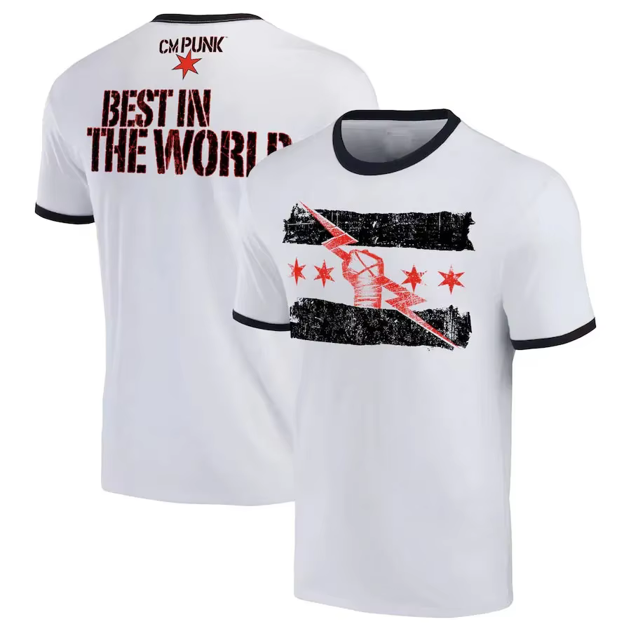 Quick-dry Sports T-shirt with 3D CM Punk Print