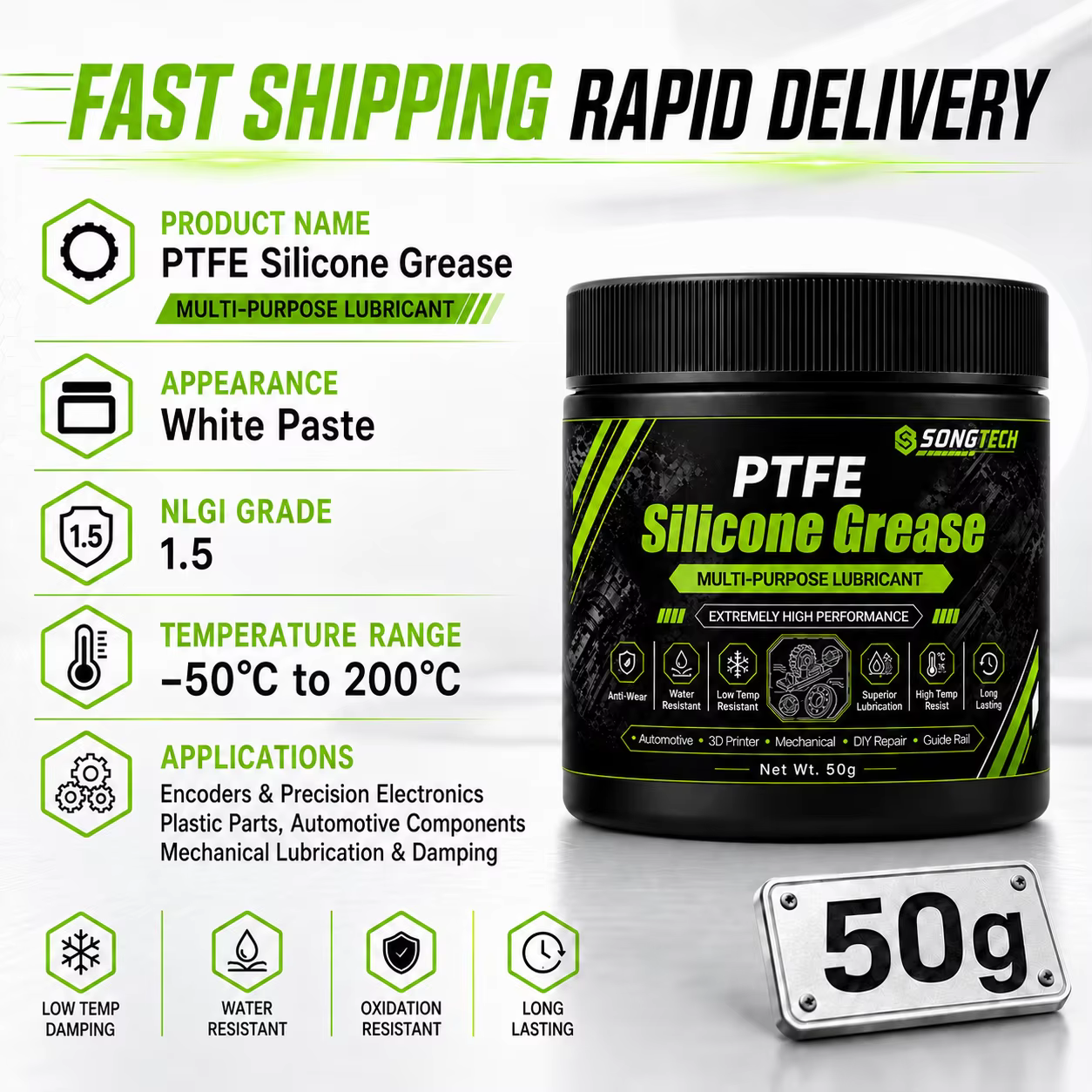 PTFE Silicone Grease Waterproof Lubricant for 3D Printers