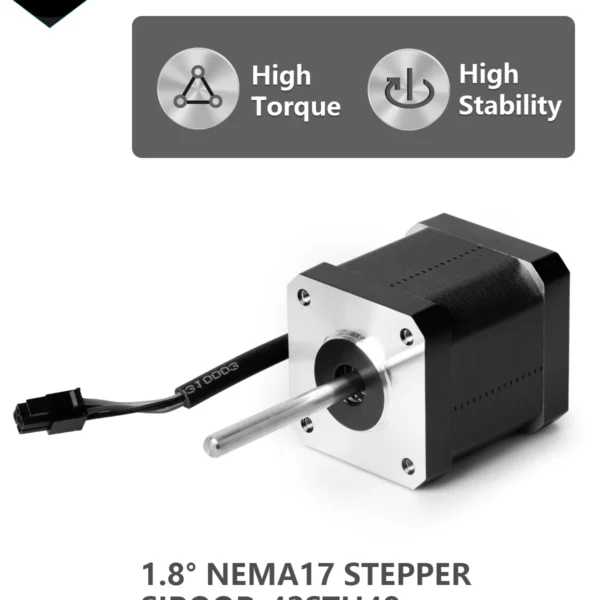 Siboor 1.8° NEMA17 Stepper Motor for Voron 2.4 Trident 3D Printer