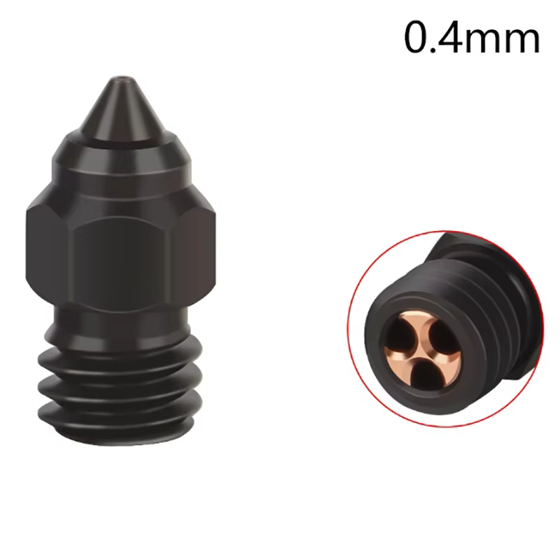 CR-6SE MK8 Nozzle Upgraded Chrome Zirconium Copper Brass
