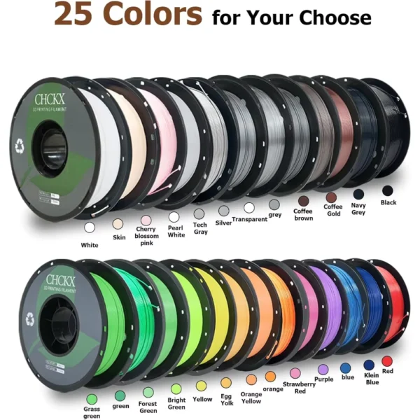 PETG 3D Printer Filament 10 Roll 1kg Spools Multi Color