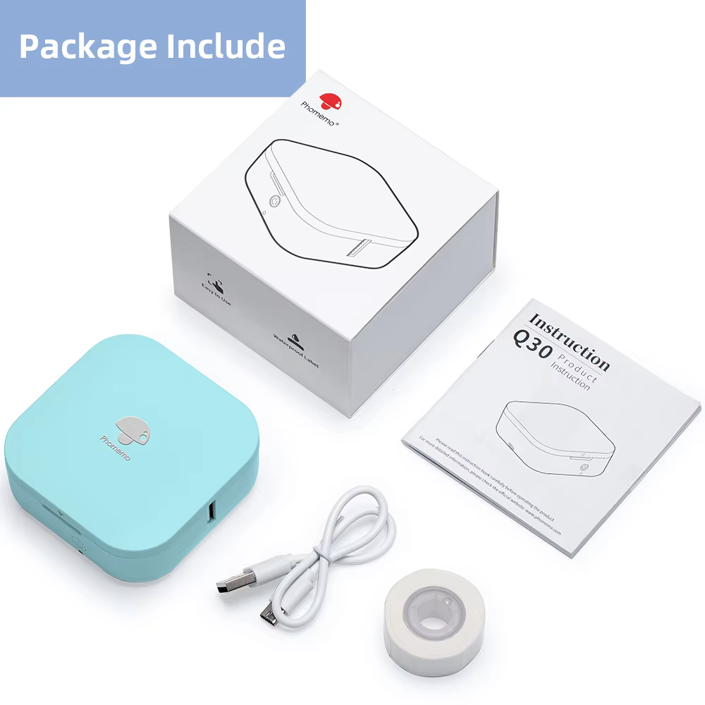 Phomemo Q30 Portable Wireless Mini Thermal Label Printer