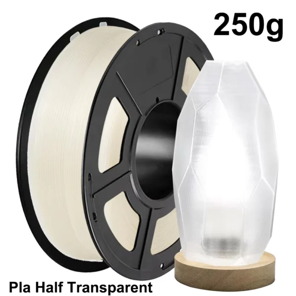 Transparent PLA 3D Printer Filament 1.75mm 250g-1kg