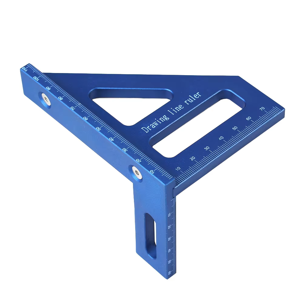 3D Multi Angle Measuring Ruler 45/90 Degree Plastic Square