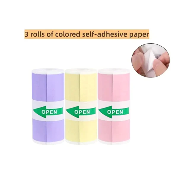 3 Rolls of Thermal Printer Paper for Pocket Printers
