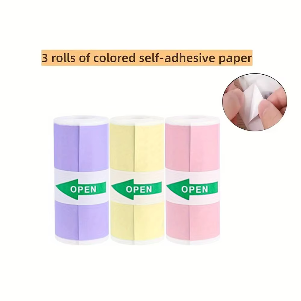 3 Rolls of Thermal Printer Paper for Pocket Printers