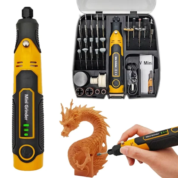 Mini Cordless Rotary Sander Kit for 3D Resin Models