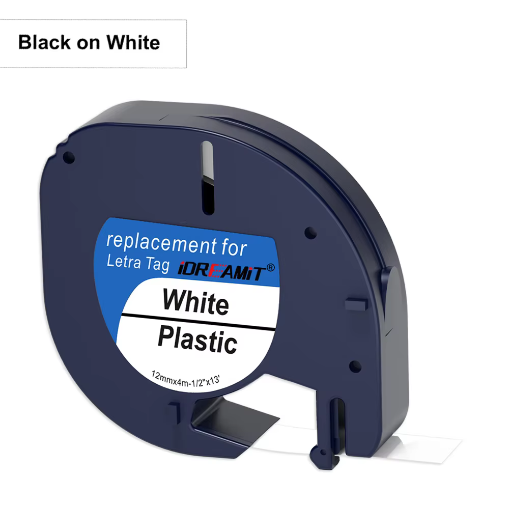 Compatible Dymo LetraTag 12mm Label Tape Cartridge