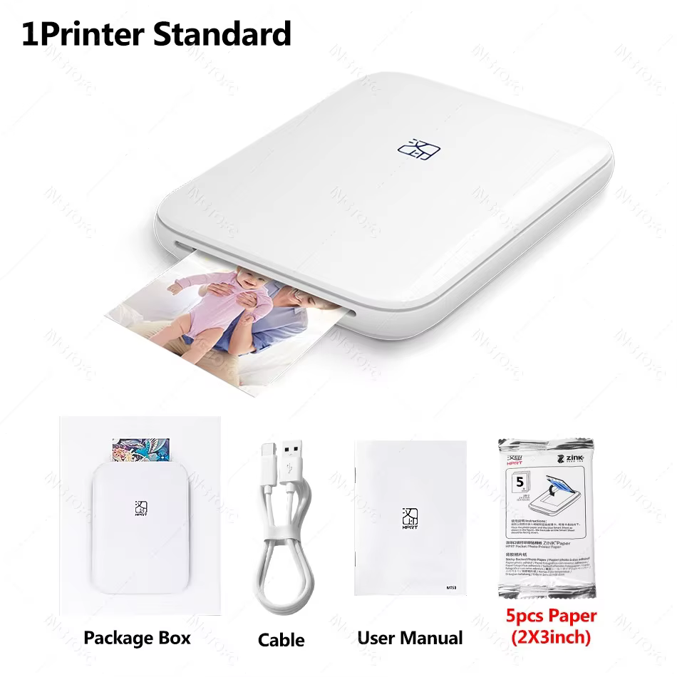 MT53 Portable Pocket Photo Printer Wireless Bluetooth 2x3