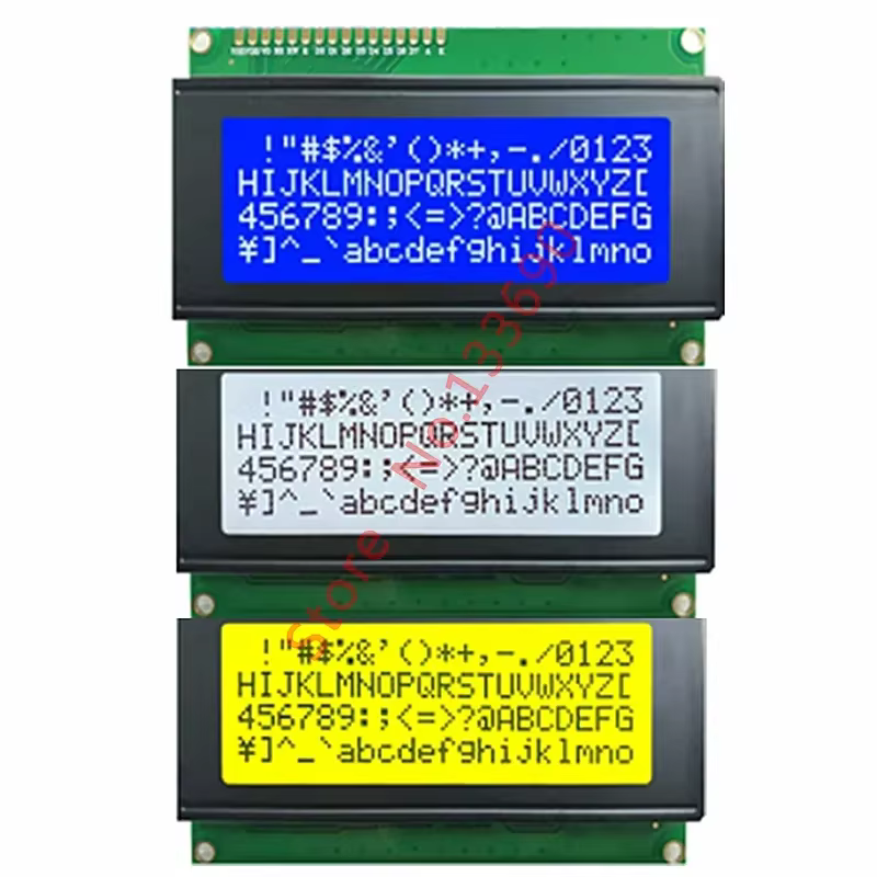 5V 20x4 LCD Display Module Blue Yellow Screen