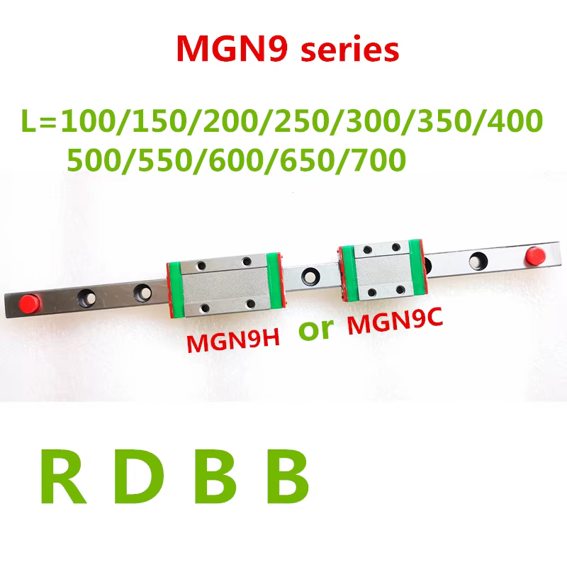 9mm MGN9 Linear Guide Rail with MGN9H or MGN9C Block