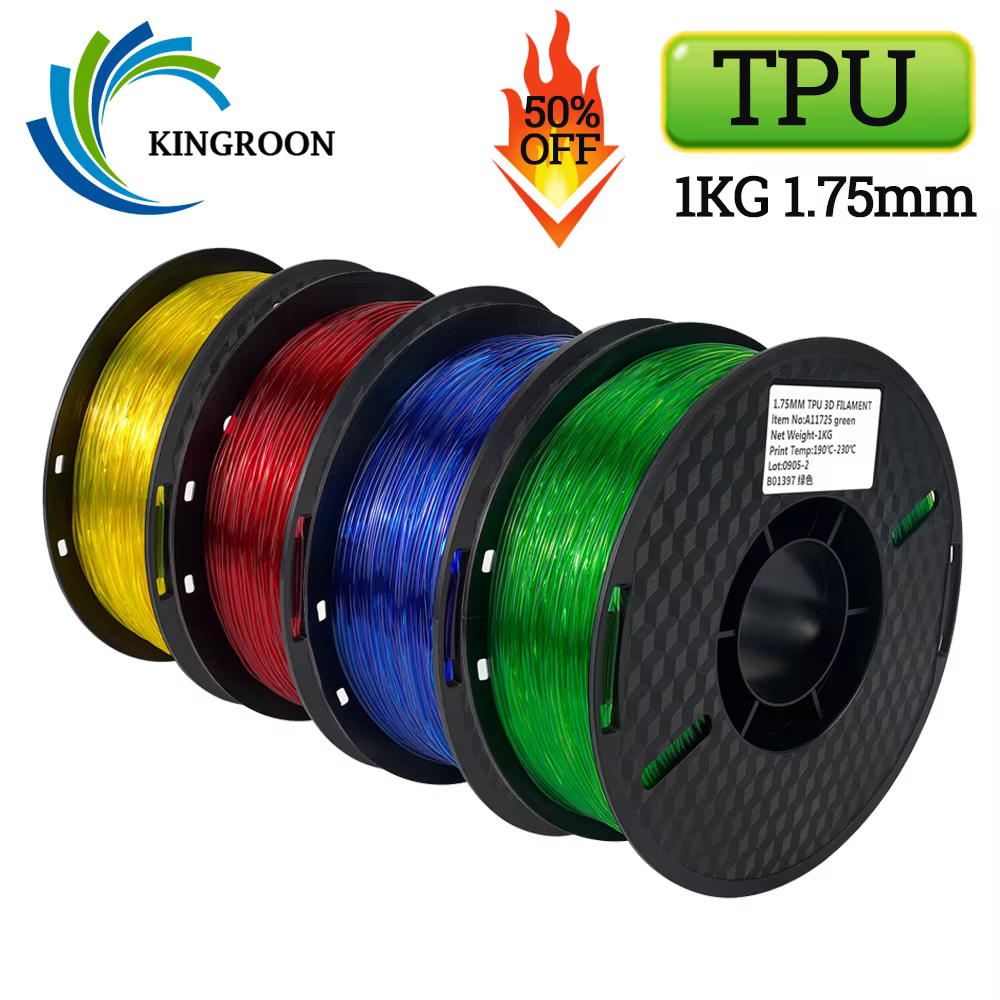 KINGROON TPU 3D Printer Filament 1.75mm 1KG Roll