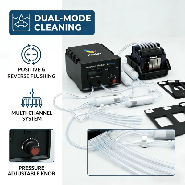 6 Channel Printhead Cleaning Machine for Epson Inkjet Heads