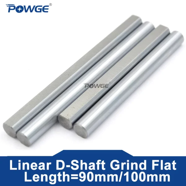 POWGE 5mm D-Shape Carbon Steel Shaft 90-125mm