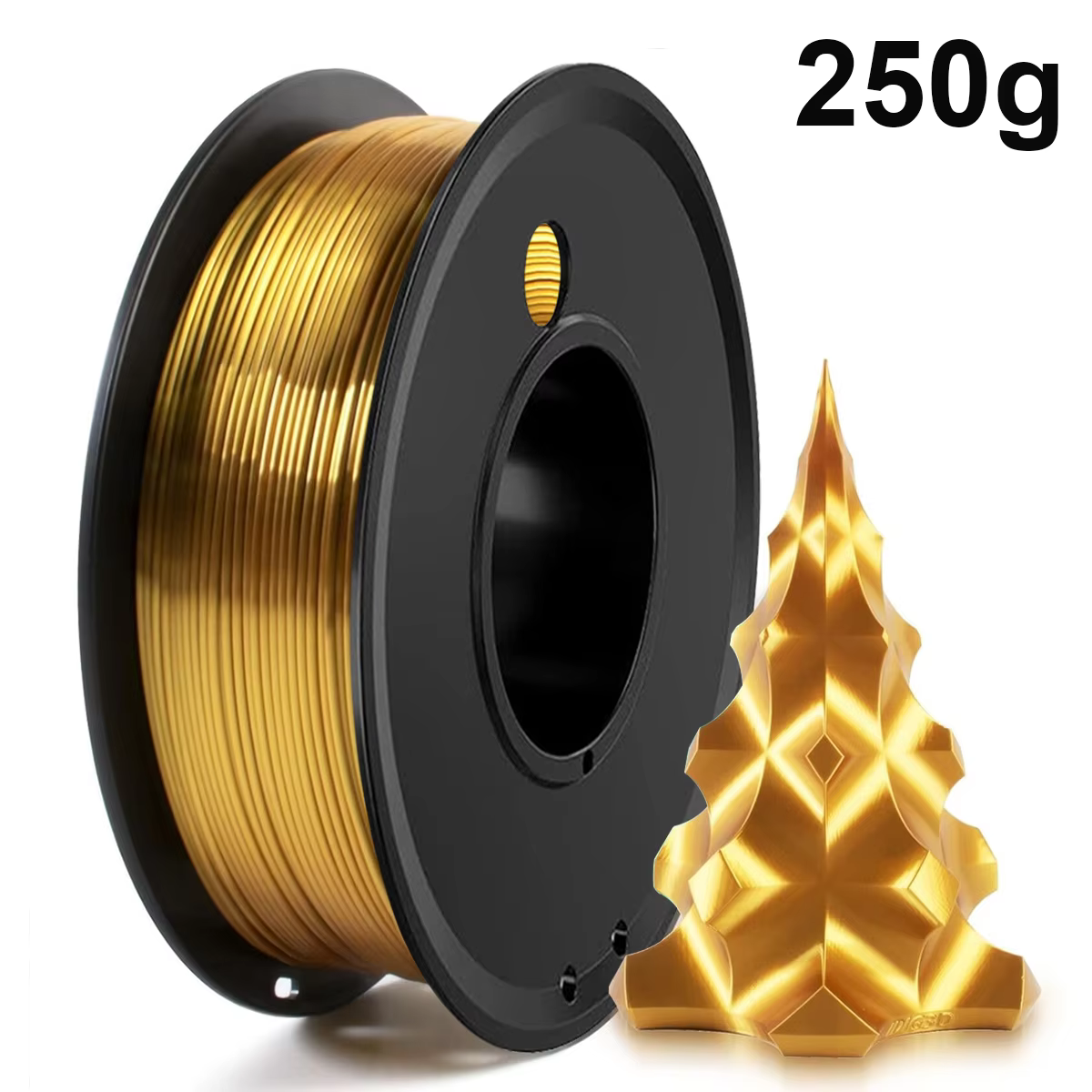 Silk Gold PLA Filament 1.75mm for 3D Printers