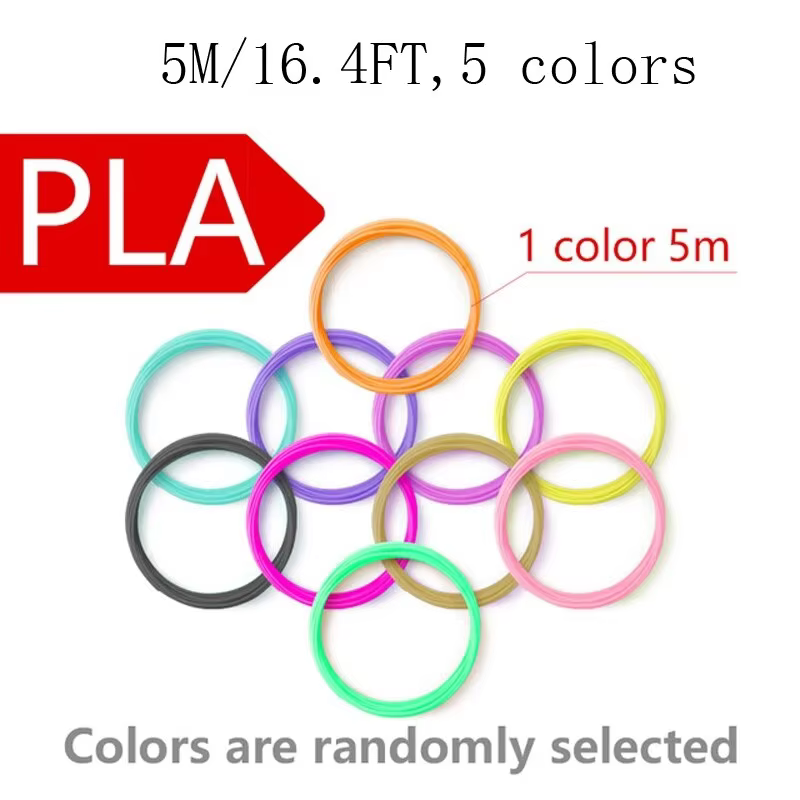 5M 3D Pen PLA Filament Refills in 5-20 Colors