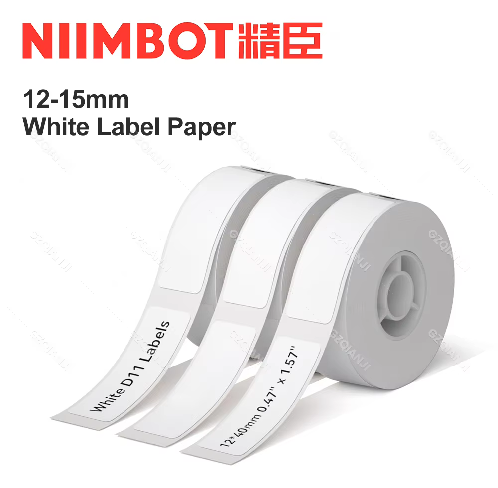 Niimbot D11 White Thermal Label Rolls 15x30mm Waterproof
