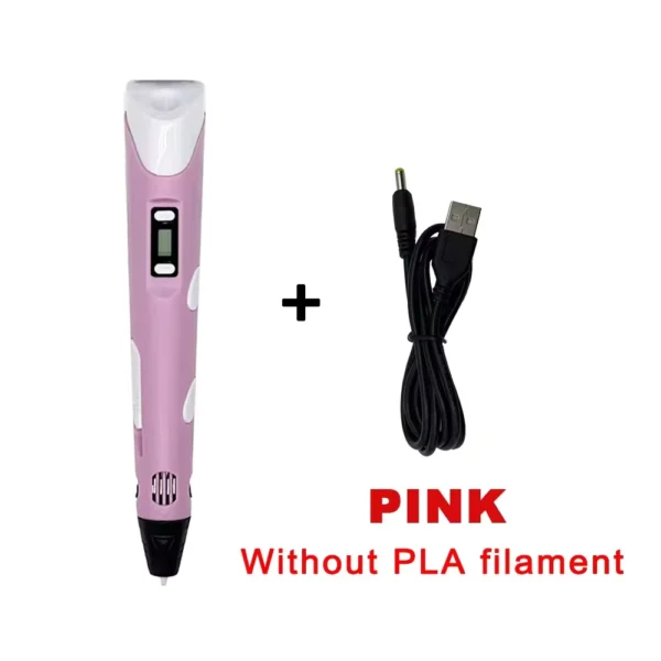 LED Display 3D Printing Pen with Camouflage Design