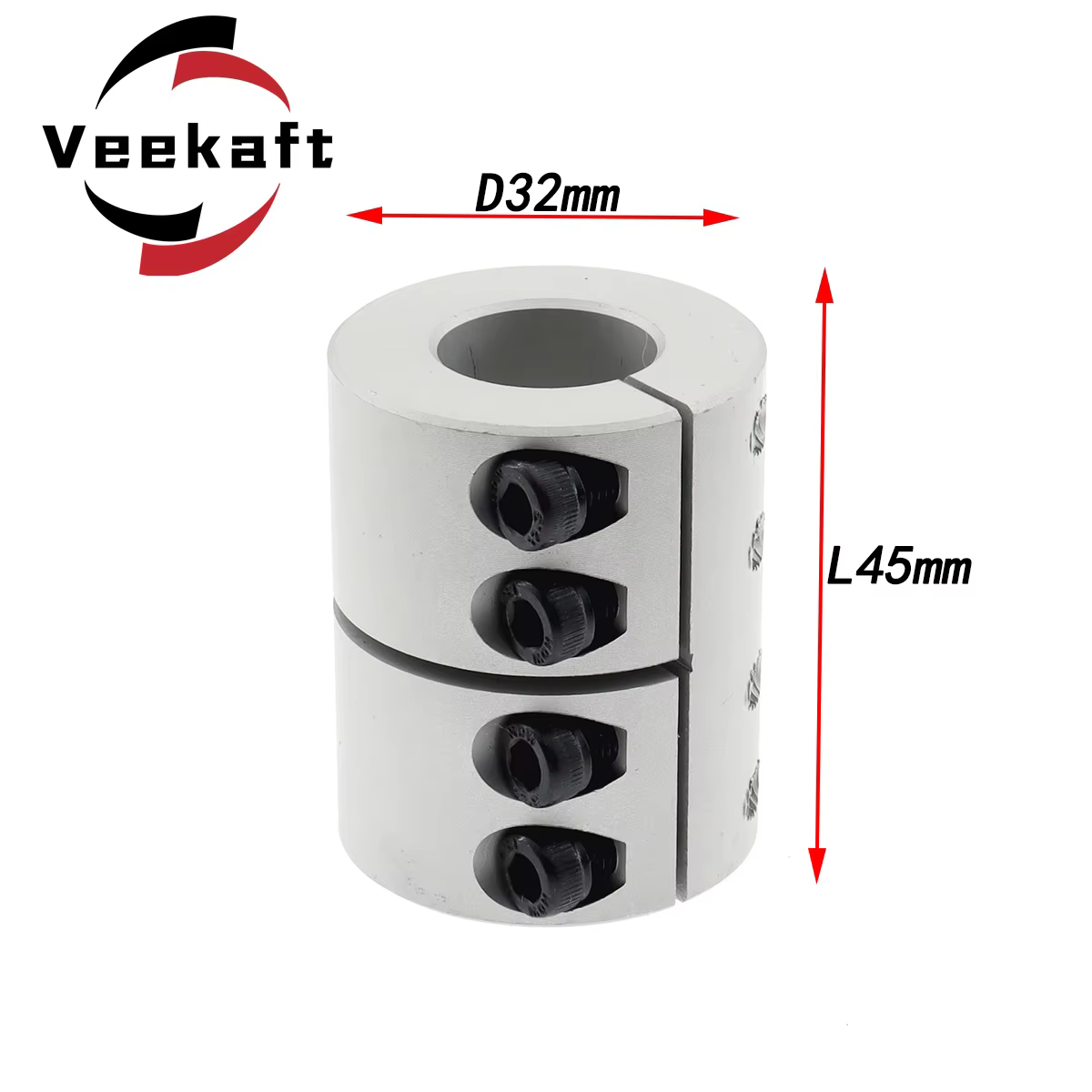 Rigid D32xL45 Aluminum Shaft Coupler for Motors